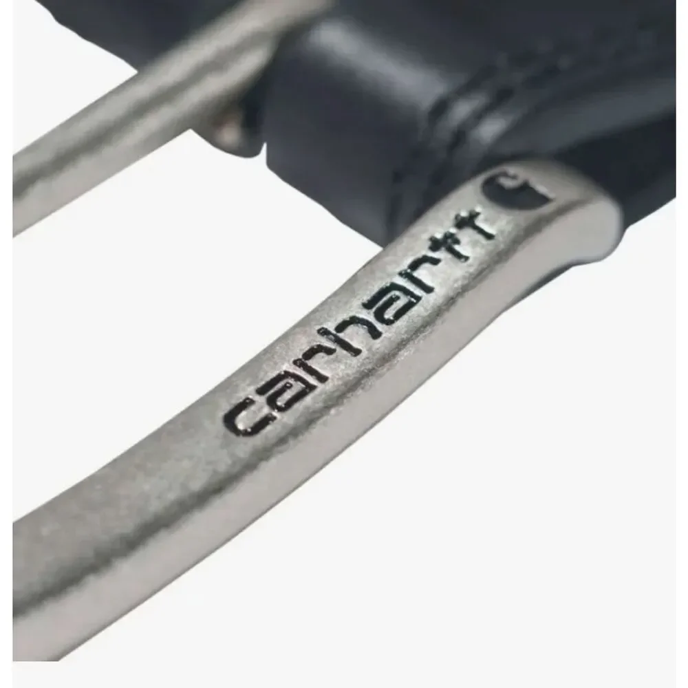 Carhartt‎ Hamilton Leather Engraved Buckle Belt- Black